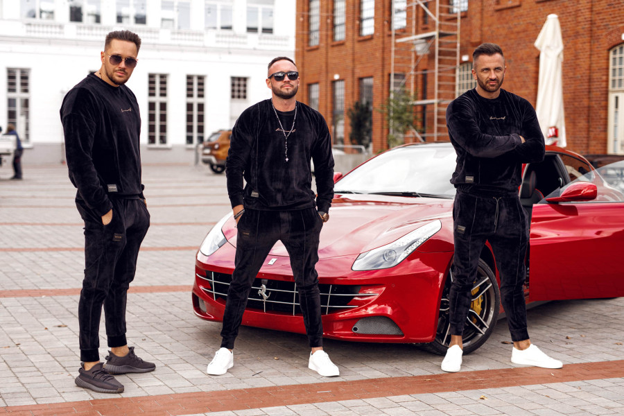 Velour Swag Set Black