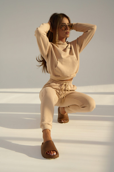 GRL Essential Hoodie Beige