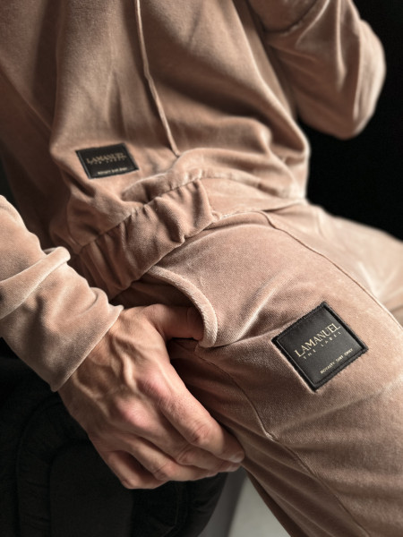 Velour Swag Set Beige