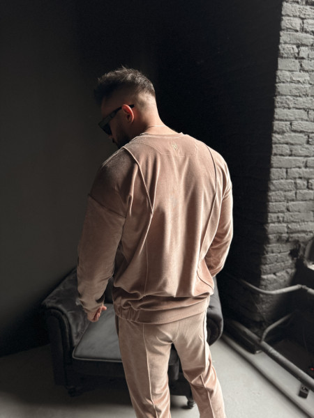 Velour Swag Set Beige