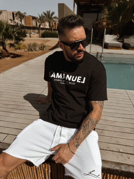 Wool Initials Szorty Białe