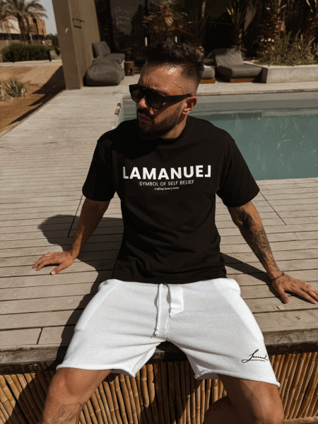 Wool Initials Szorty Białe