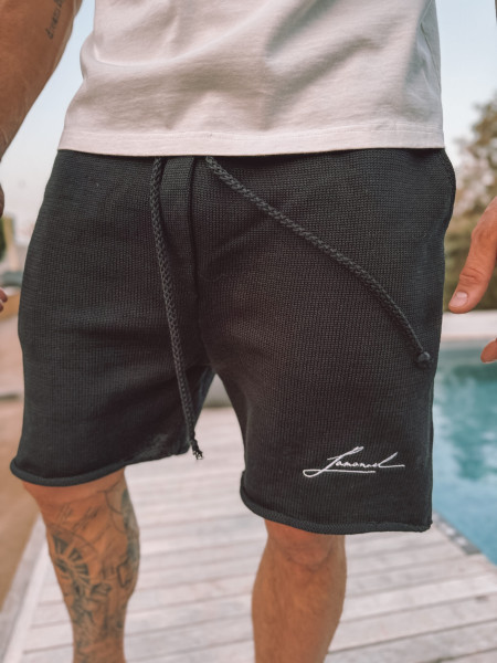 Wool Initials Szorty Czarne