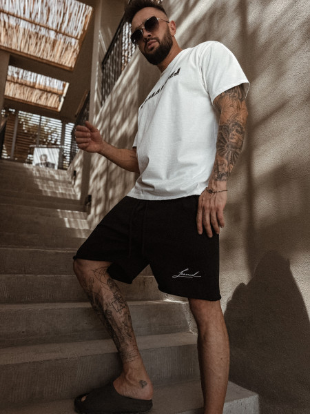 Wool Initials Szorty Czarne