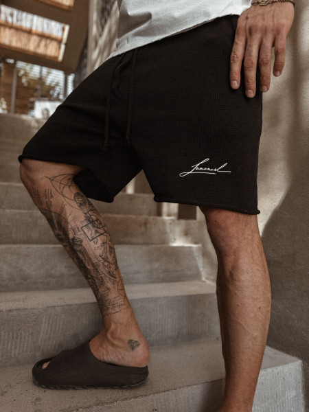 Wool Initials Szorty Czarne