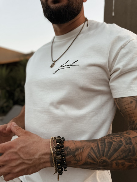 Lamanuel Initials Tshirt Off White