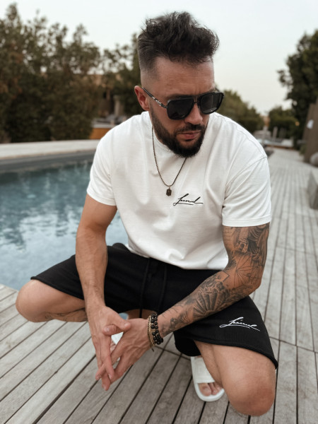 Lamanuel Initials Tshirt Off White