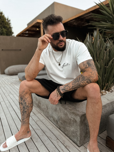 Lamanuel Initials Tshirt Off White