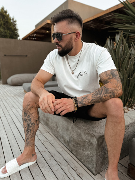 Lamanuel Initials Tshirt Off White