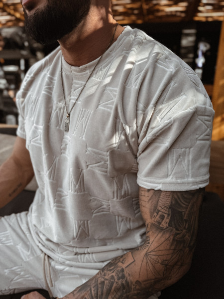 Monogram Craft Tshirt Beż