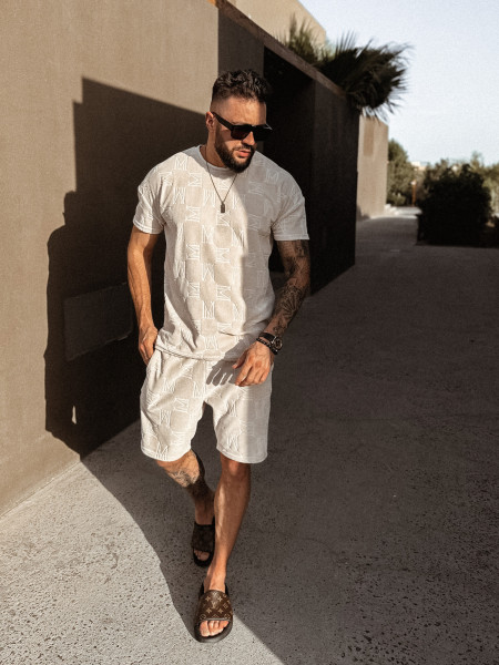 Monogram Craft Tshirt Beż