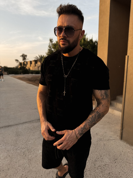 Monogram Craft Tshirt Czarny