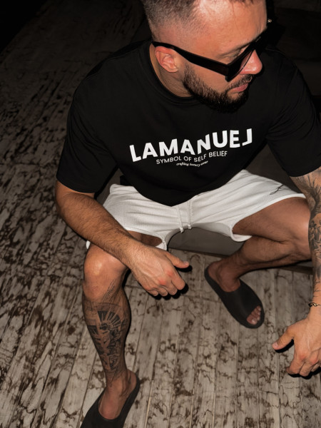 Self-Belief Front Tshirt Czarny