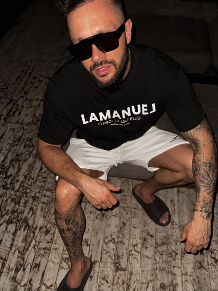 Self-Belief Front Tshirt Czarny