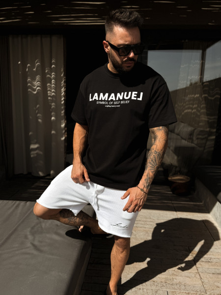 Self-Belief Front Tshirt Czarny