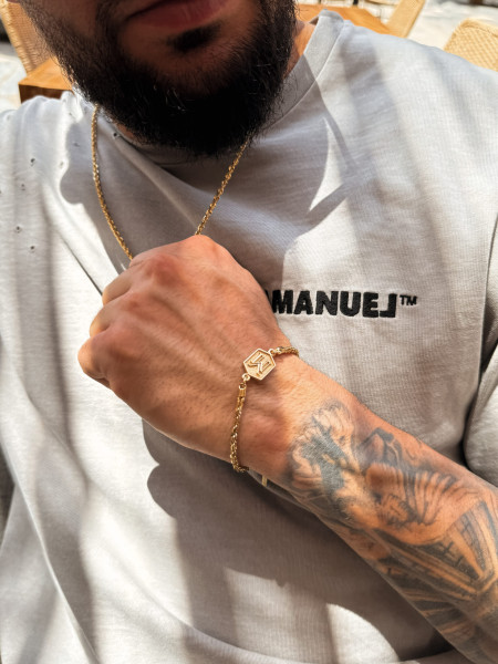 Bransoleta Initial Złoto