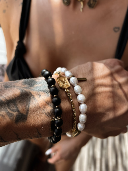 Bransoleta Lamanuel Onyx 10 mm