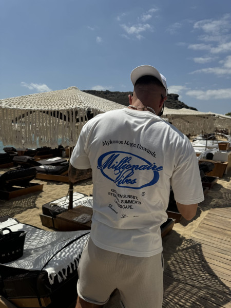 Millionaire Vibes T-shirt Biały Pre Order