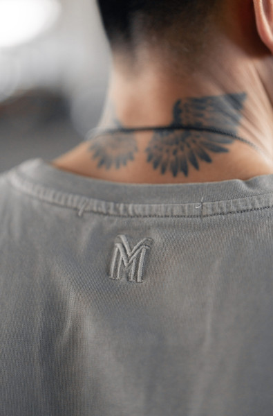 T-shirt Destroyed Szary