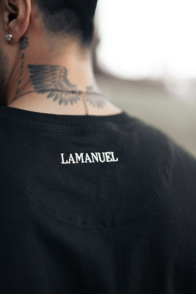 T-shirt Founded Czarny