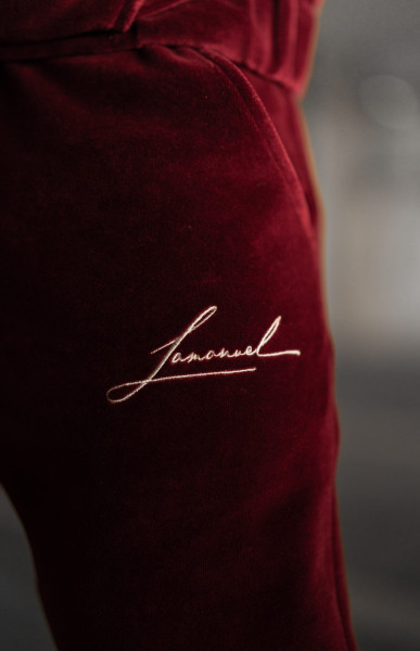 Spodnie Sign Burgund
