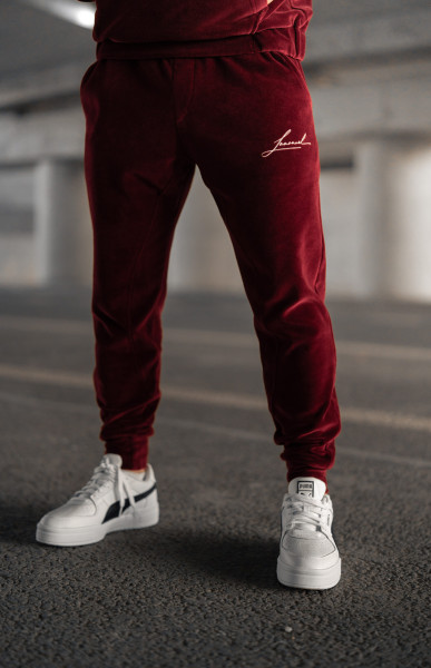 Spodnie Sign Burgund