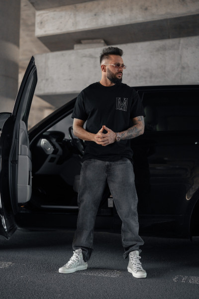 T-shirt Emblem Czarny