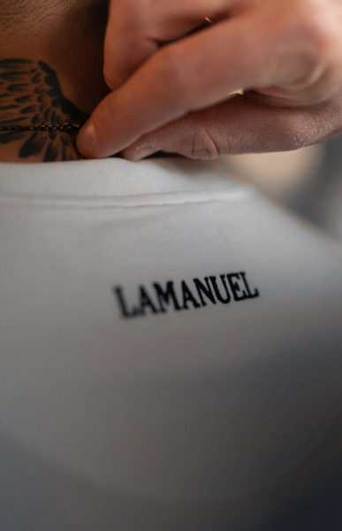 T-shirt Emblem Biały