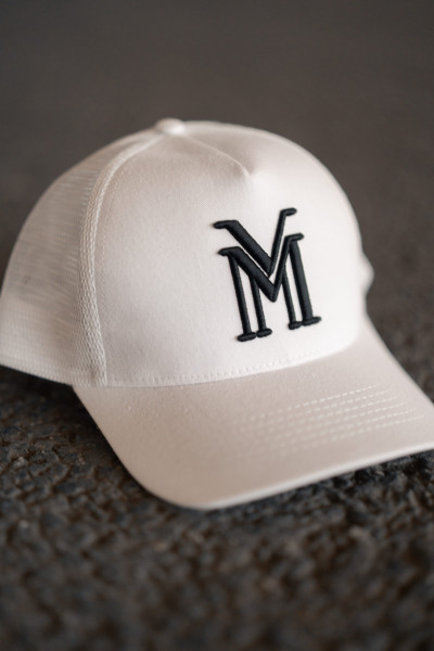 Biała/Czarna Czapka Front Unisex