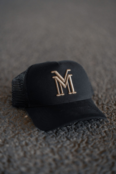 Czarna/Złota Czapka Front Unisex