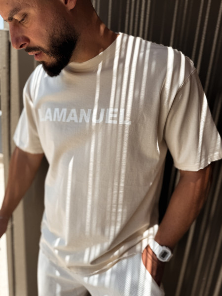 T-shirt Raw Core Krem