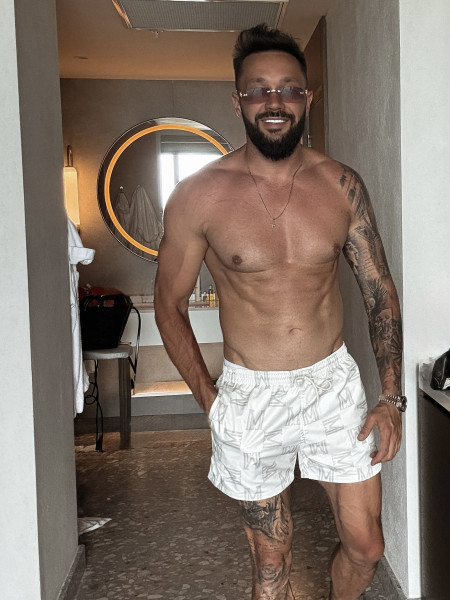 Kąpielówki Monogram Swim Beż