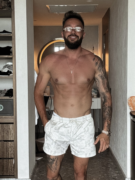 Kąpielówki Monogram Swim Beż