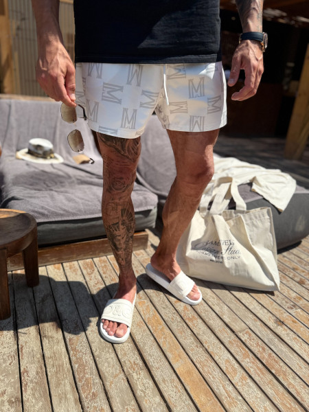 Kąpielówki Monogram Swim Beż