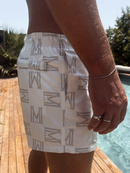 Kąpielówki Monogram Swim Beż