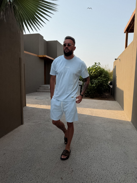 T-shirt Welur Mindset Baby Blue