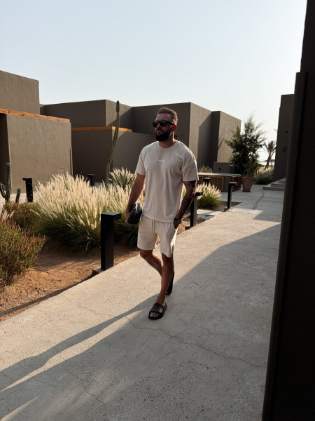 T-shirt Welur Mindset Beż