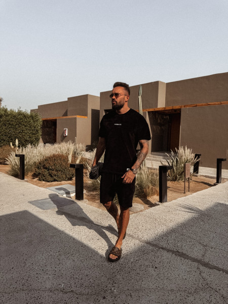 T-shirt Welur Mindset Czarny