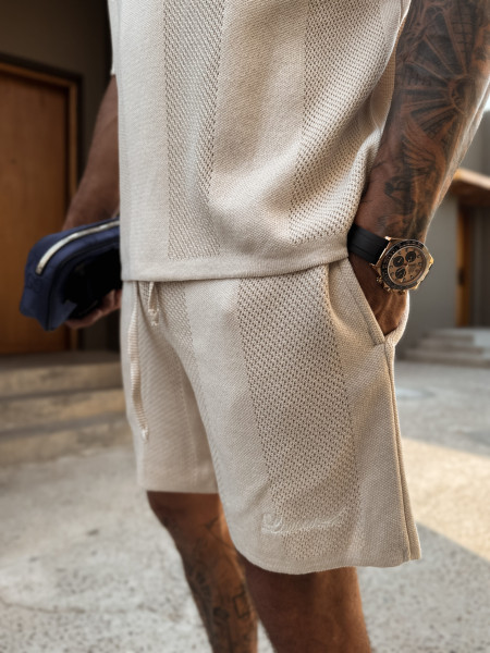 Szorty Resort Knit Beż (Pre Order)
