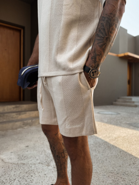 Szorty Resort Knit Beż (Pre Order)
