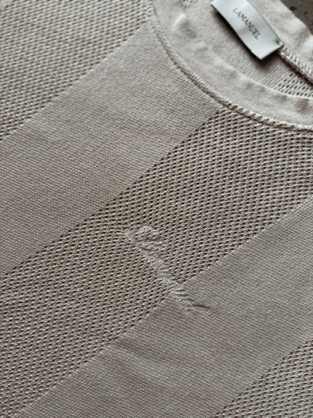 T-shirt Resort Knit Beż (Pre Order)