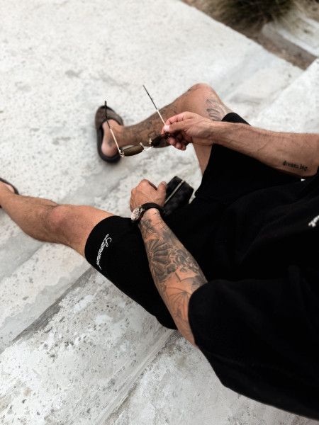 Szorty Resort Knit Czarne