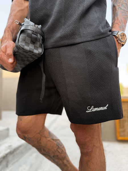 Szorty Resort Knit Czarne